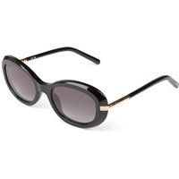 Schwarze Sonnenbrille mit ovalem Rahmen