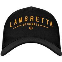Schwarze Baseballkappe mit goldenem Logo