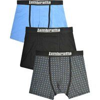 Lambretta - Boxershorts für Herren (3er-Pack) (Schwarz/Blau)