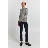 Bluse mit Zebra-Print, normale Passform