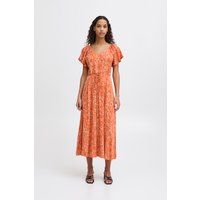 Geblümtes Midikleid mit V-Ausschnitt