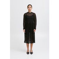 Durchsichtiges Midi-Kleid mit Spitze und Unterkleid