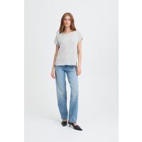 Minimalistisches, locker geschnittenes Kurzarm-T-Shirt