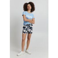 Shorts mit Blumenmuster, reguläre Passform