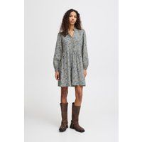 Mini-Kleid mit lockerem Schnitt und Blumenmuster