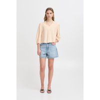 Elegante Bluse mit V-Ausschnitt und Puffärmeln