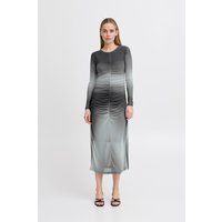 Ombre Midikleid aus gerafftem Mesh