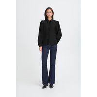 Bluse mit Knopfleiste und Perlen