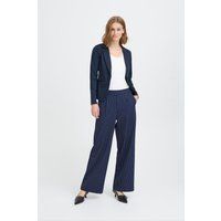 Palazzo-Hose mit breitem Nadelstreifenmuster