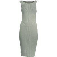 Geripptes Strick-Bodycon-Midikleid