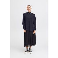 Gerippter Strickpullover mit lockerer Passform