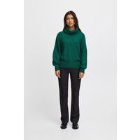 Strickpullover mit Wasserfallausschnitt und Relaxed Fit