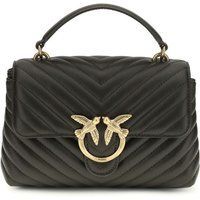PINKO Bicolor Kalbleder Bos Taurus Handtasche
