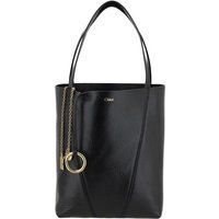 Chloé Schwarze Kalbsleder Bos Taurus Schultertasche