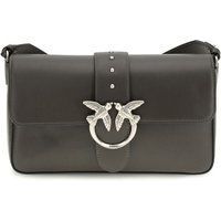 Elegante Ledertasche mit Vogel-Applikation