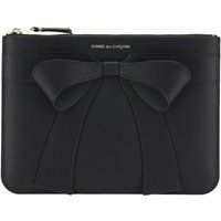 Comme Des Garçons Schwarzes Kalbleder Bos Taurus Wallet