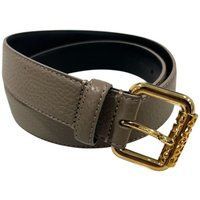 Eleganter grauer Ledergürtel