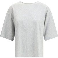 Graues Oversize Baumwoll T-Shirt