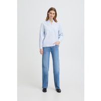 Gestreifte Bluse mit Spitzendetails