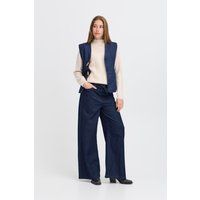 Weitgeschnittene Jeans in dunkler Waschung