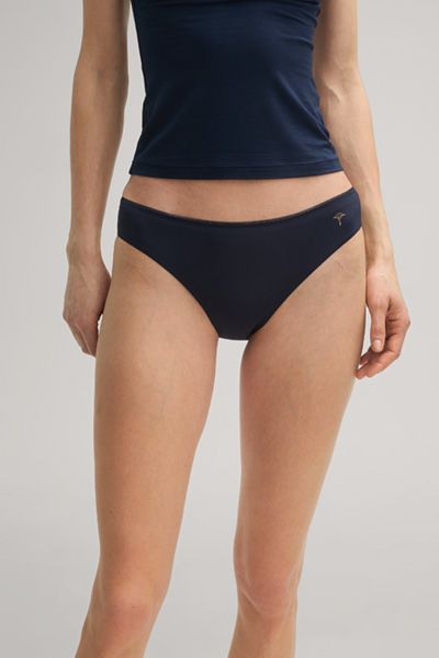 Bogner Marineblaue Bikini-Slips Dreierpack Stretch-Mix Komfort