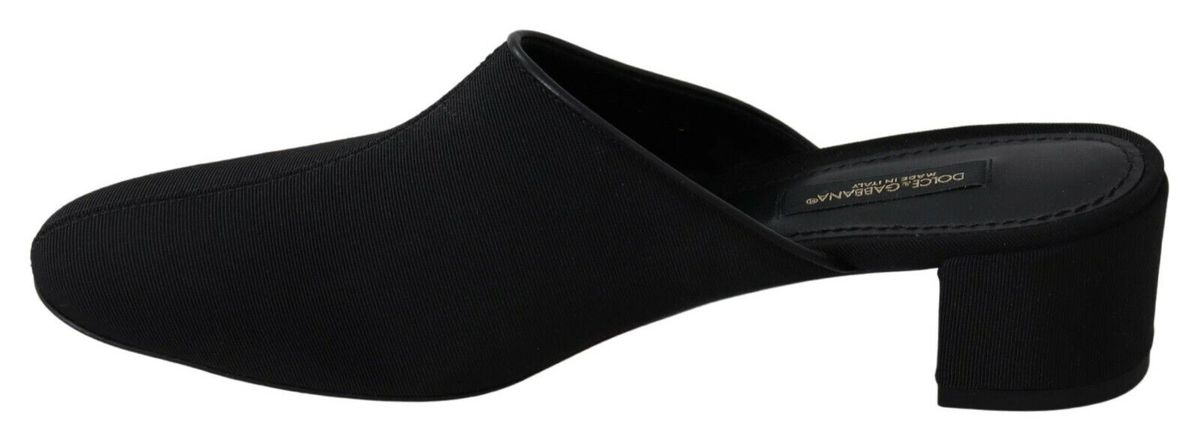 Elegante Pantoletten mit Blockabsatz