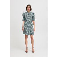 Mini-Kleid mit Leopardenmuster und Puffärmeln