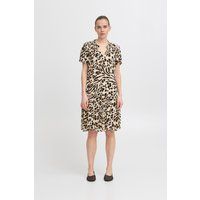 Locker geschnittenes Stufenkleid mit Animalprint