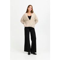 Oversize Strickjacke mit V-Ausschnitt