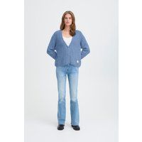 Oversize Strickjacke mit V-Ausschnitt