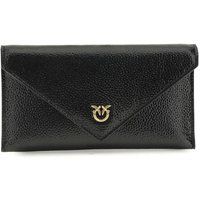PINKO schwarze Kalbsleder Bos Taurus Clutch Tasche