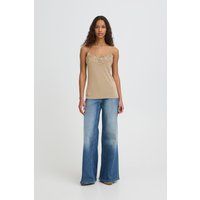 Ärmelloses Cami Top mit Spitzendetail