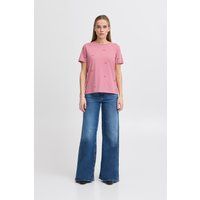 T-Shirt mit Schleifenmuster, normale Passform