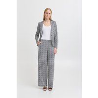 Locker geschnittene Hose mit geometrischem Muster