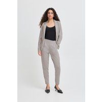 Schmal geschnittene, knöchellange Freizeithose
