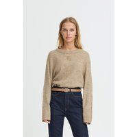 Strickpullover mit Rundhalsausschnitt und lockerer Passform