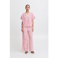Gestreiftes Kurzarm Boxy Shirt