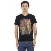 Herren T-Shirt mit Grafikdruck und V-Ausschnitt