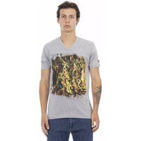 Herren T-Shirt mit Grafikdruck und V-Ausschnitt