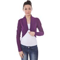 Kurzer Bolero-Schulterjacke mit langen Ärmeln