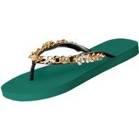 Flip-Flops mit Juwelenkette