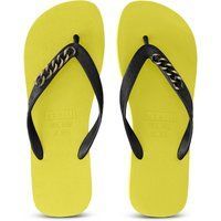 Neon Limetten Flip-Flops mit Kettendetail