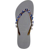 Blaue herzförmige Flip-Flops