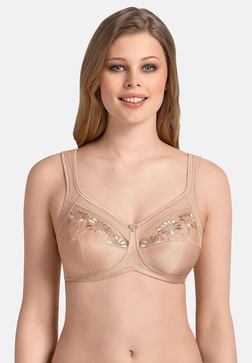 Blumenbestickter Komfort-BH