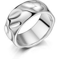 Texturierter Edelstahl Unisex Ring
