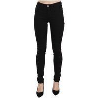 Schmal geschnittene Jeans mit seitlichen Verzierungen