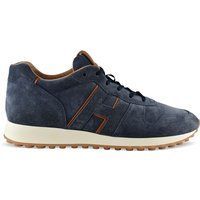 Marineblaue Wildleder Laufschuhe im Heritage-Stil