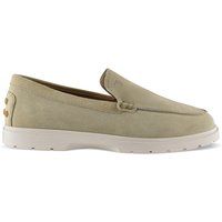 Beige Wildleder Slipper Mokassins