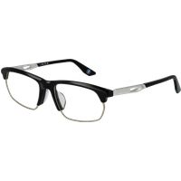 Browline Brillengestell in Schwarz & Silber