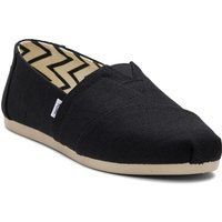 TOMS Alpargata Classic Baumwolle Damen Schwarze Espadrilles